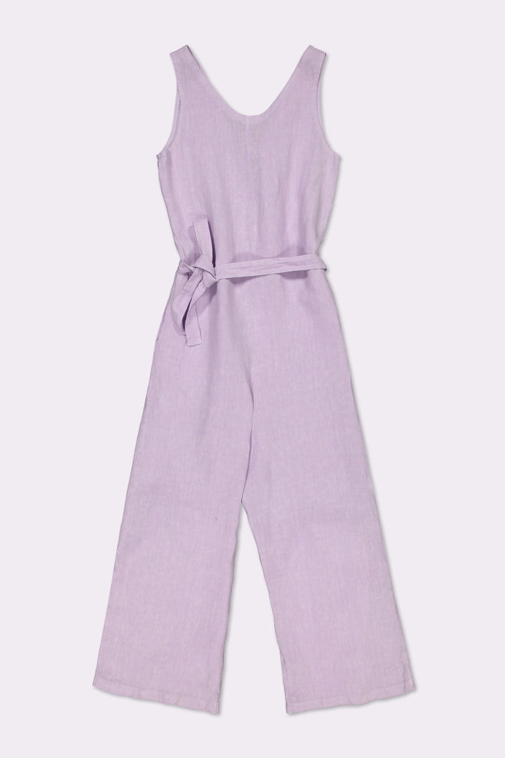 Cuba Linen Jumpsuit Lilac