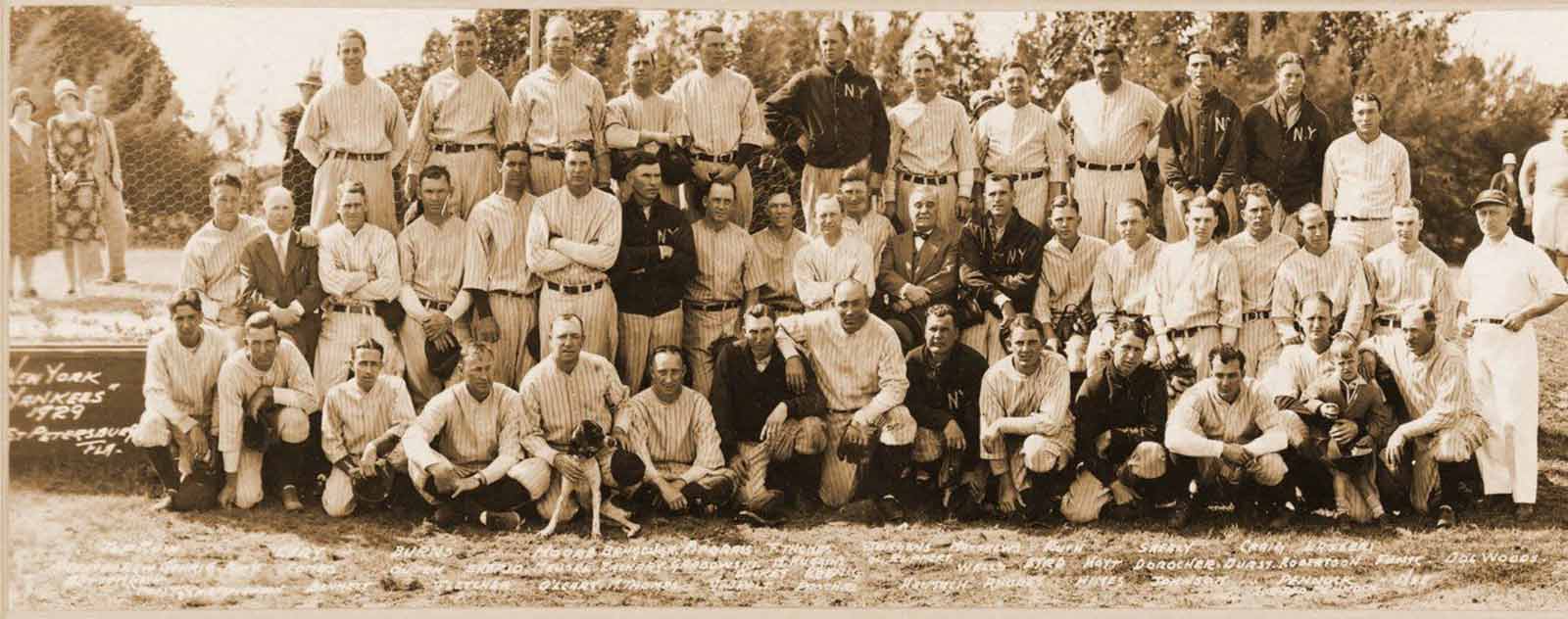 equipe new-york yankees 1929