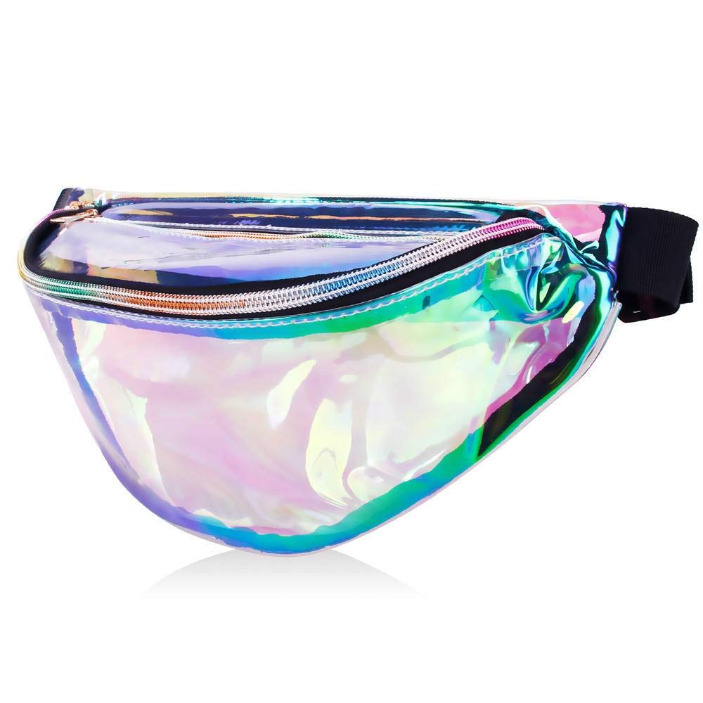Clear Holographic Fanny Pack-Iridescent Fanny Pack Women, Rave Festival ...