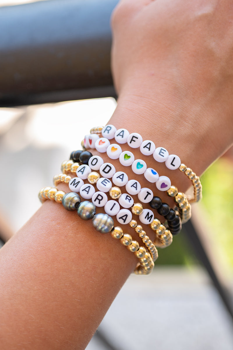 custom beaded bracelet : colored beads – ash hoffman jewelry