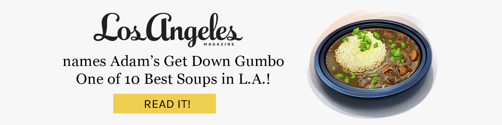 Adam's Get Down Gumbo named one of LA's 10 best soups
