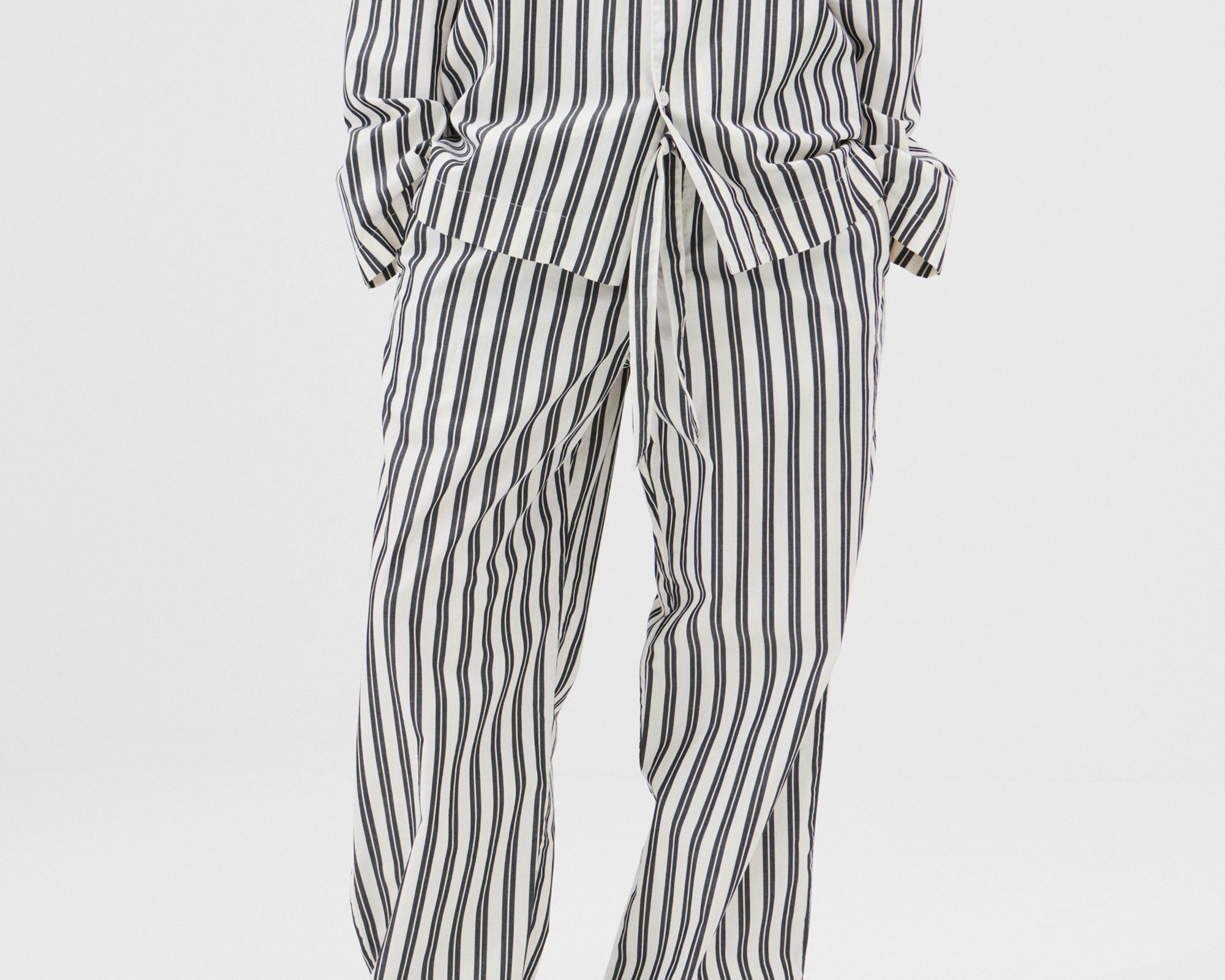 Tekla Poplin Pant - Night Stripes – Pan After