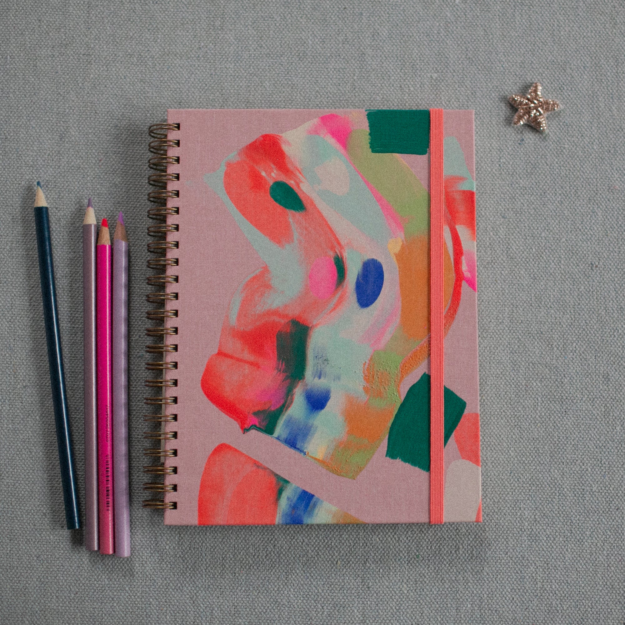 Palmita Medium A5 Notebook by Moglea
