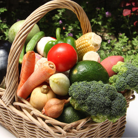 summer vegetable, fresh garden vegetables, summer carrots, summer tomatoes 