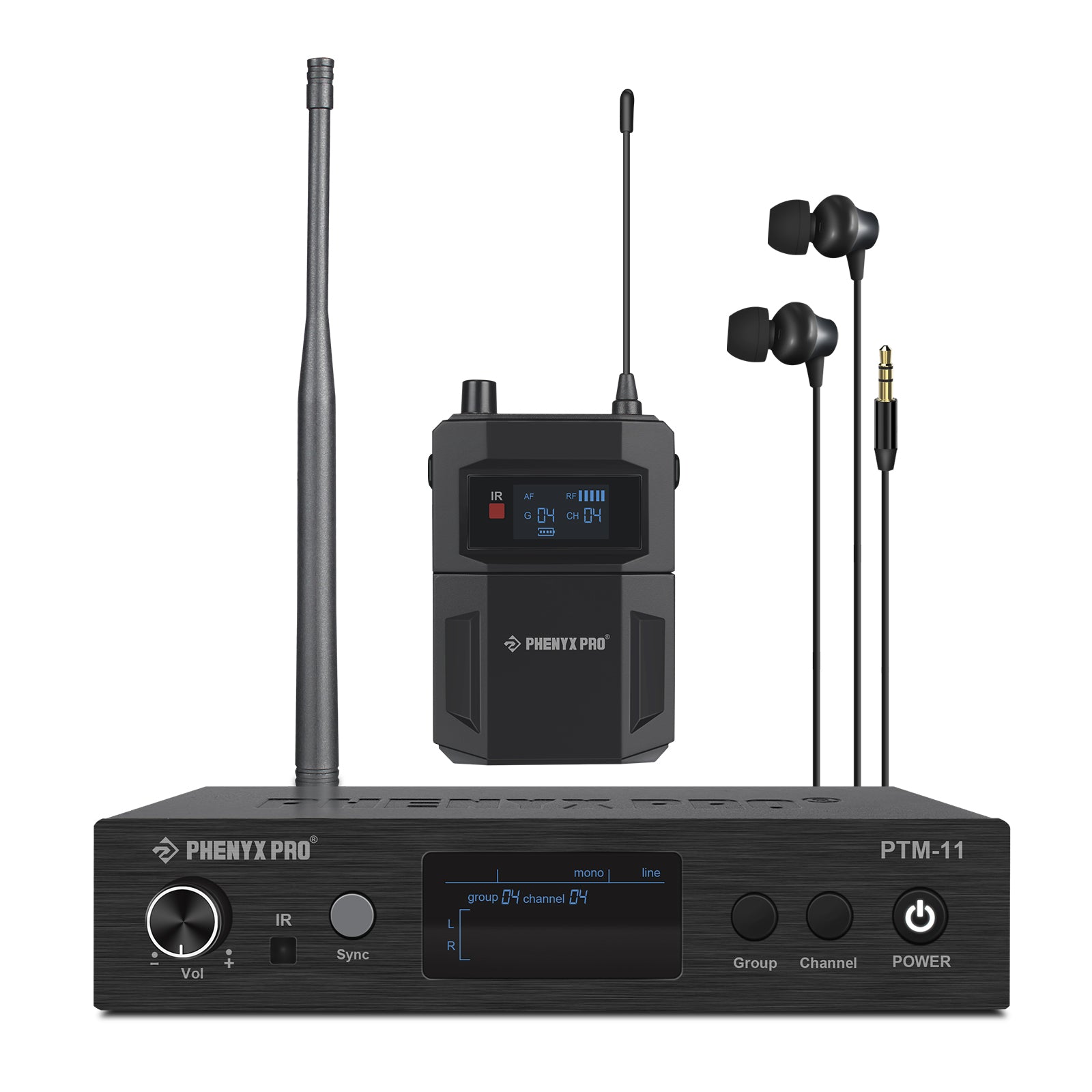 PTM-22 Mono Wireless In-Ear Monitor System - Phenyx Pro