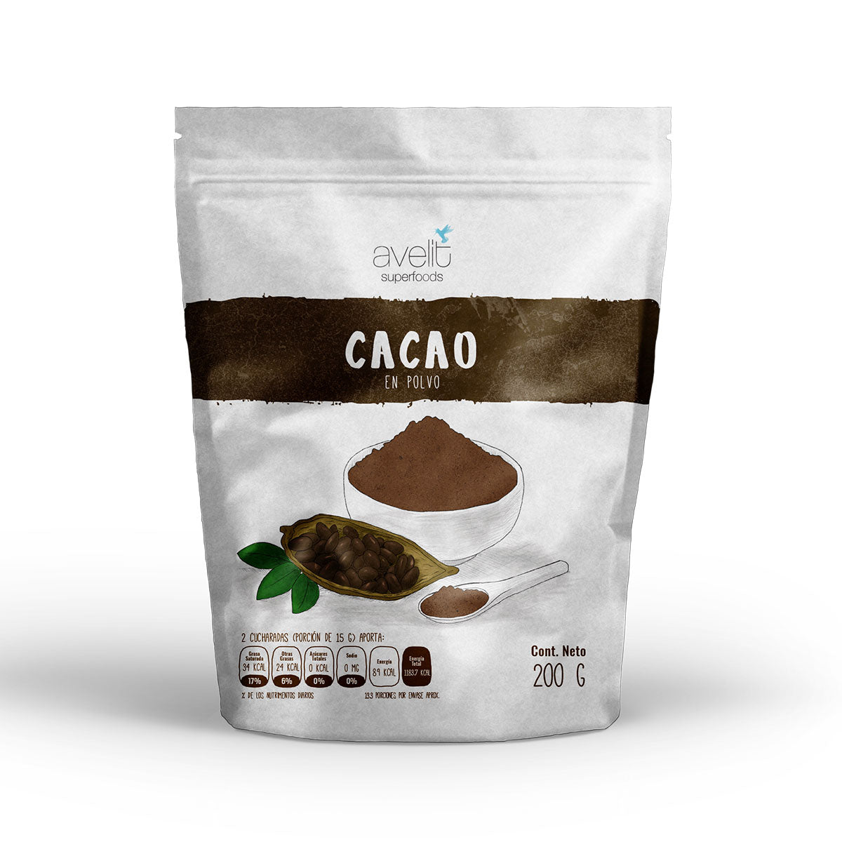 Cacao en Polvo Avelit Superfoods MX