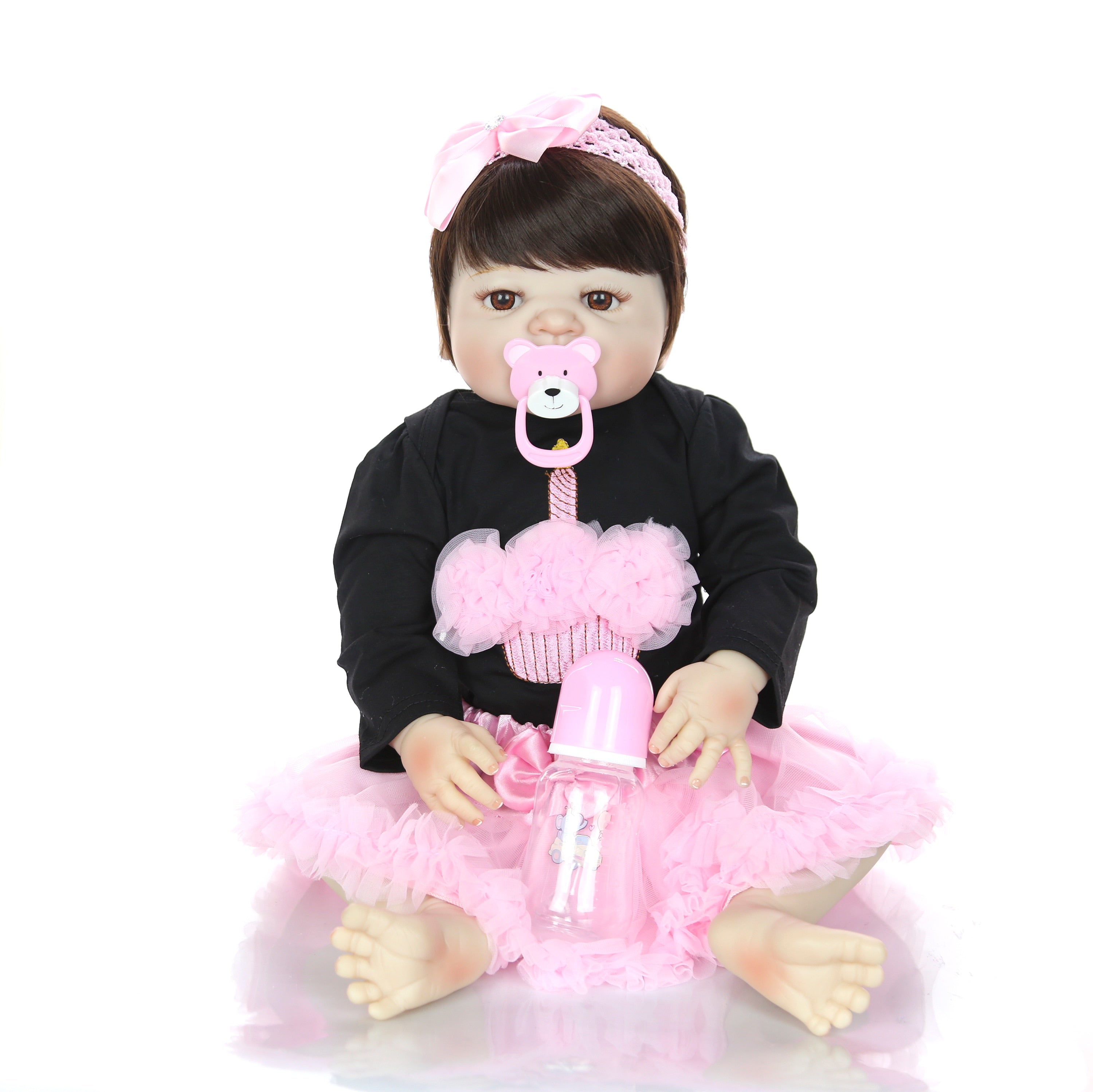 Maria Alice Bebe Reborn Com Corpo De Silicone E Roupa De Festa Bebe Reborn Shop