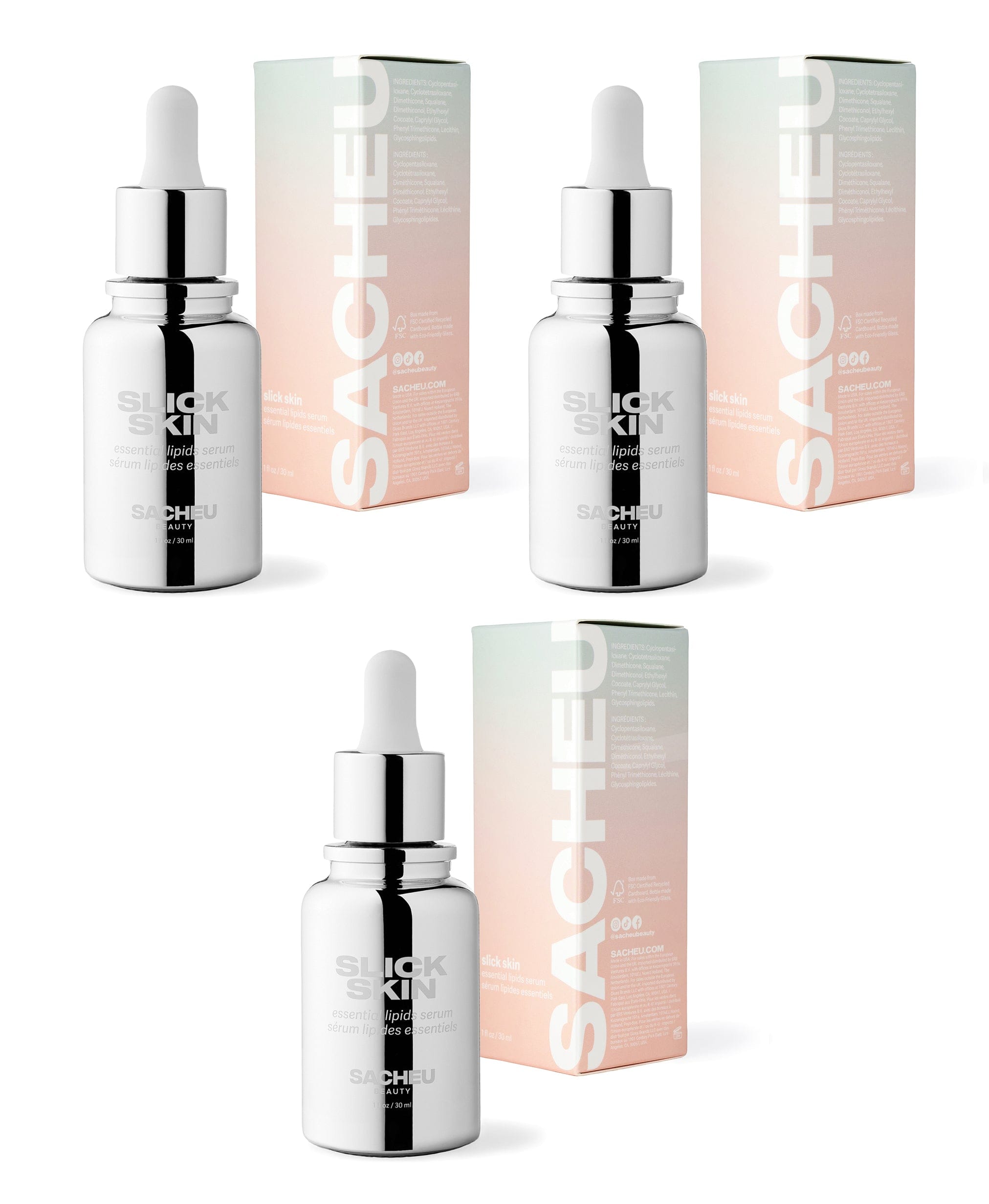 SLICK SKIN MEGA-KIT - 3x 1oz bottles | SACHEU Beauty.