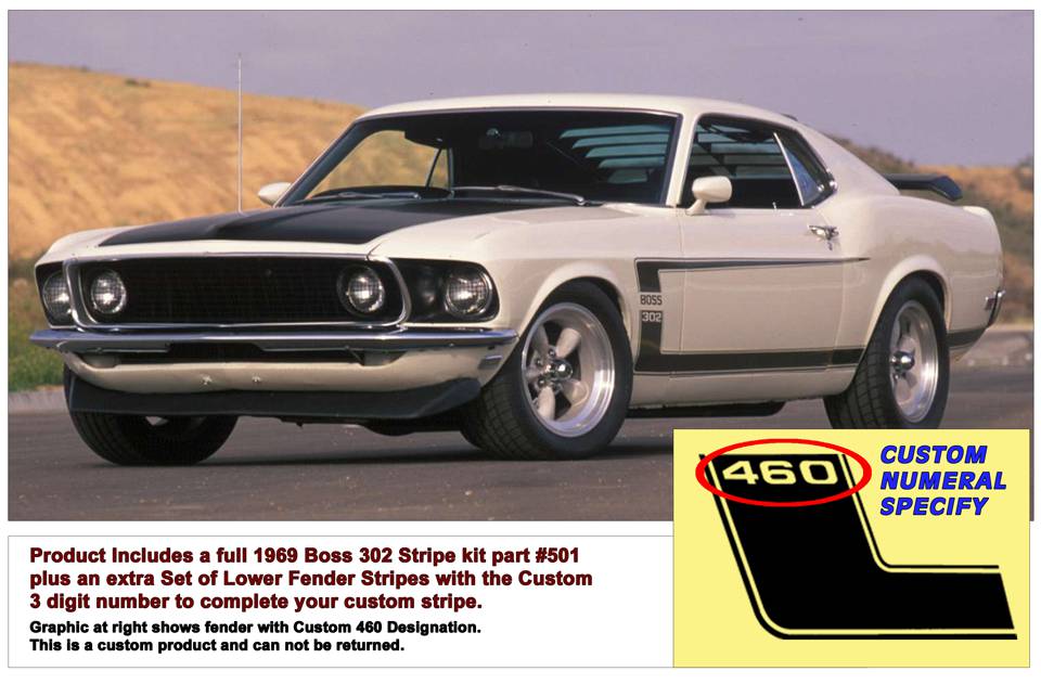 1969 mustang boss 302 black