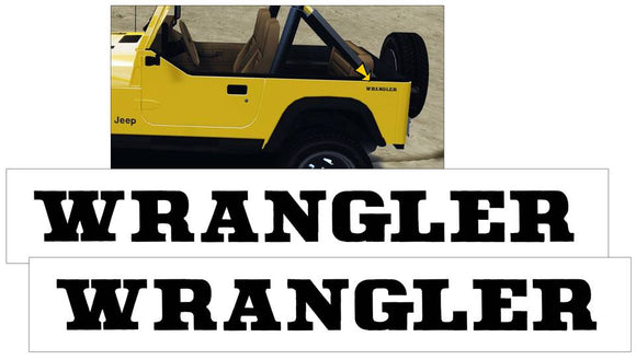 1988-90 Jeep Wrangler YJ Side Body Decal Set | Graphic Express Automotive  Graphics