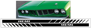 Dodge Lower Rocker HEMI Fader Stripe Kit - 3" x 85"