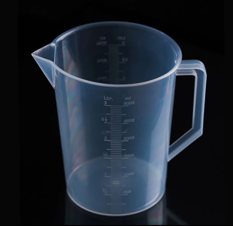 3 Liter  3000ml Measuring Cup Beaker  w Handle Spout 250ml 