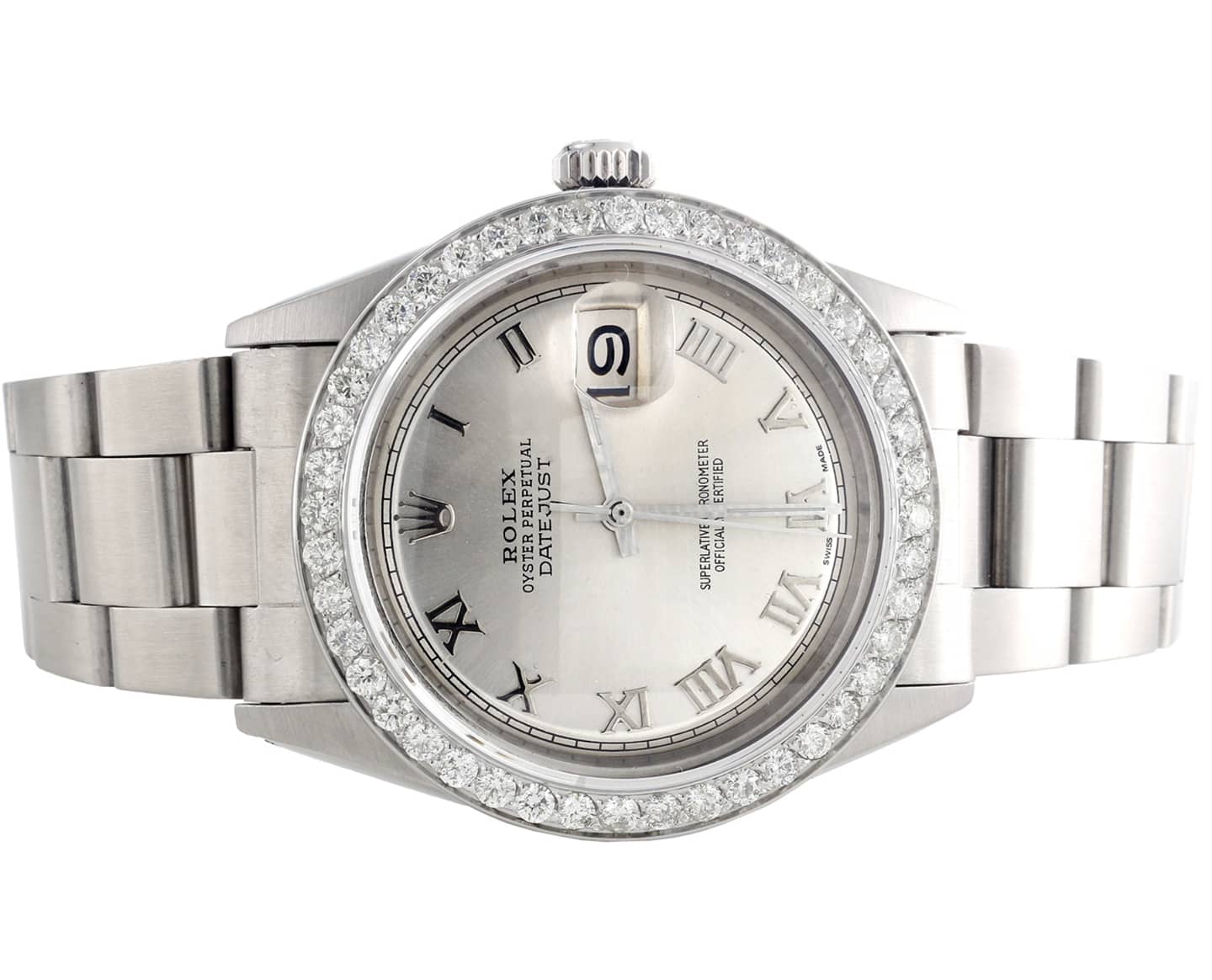 moissanite rolex bezel