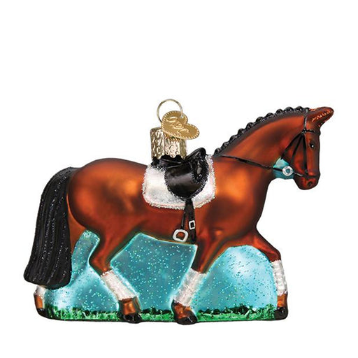 CHRISTMAS ORNAMENT BONNER'S GLASS BLACK HORSE HEAD WITH GOLD BRIDLE on eBid  United States