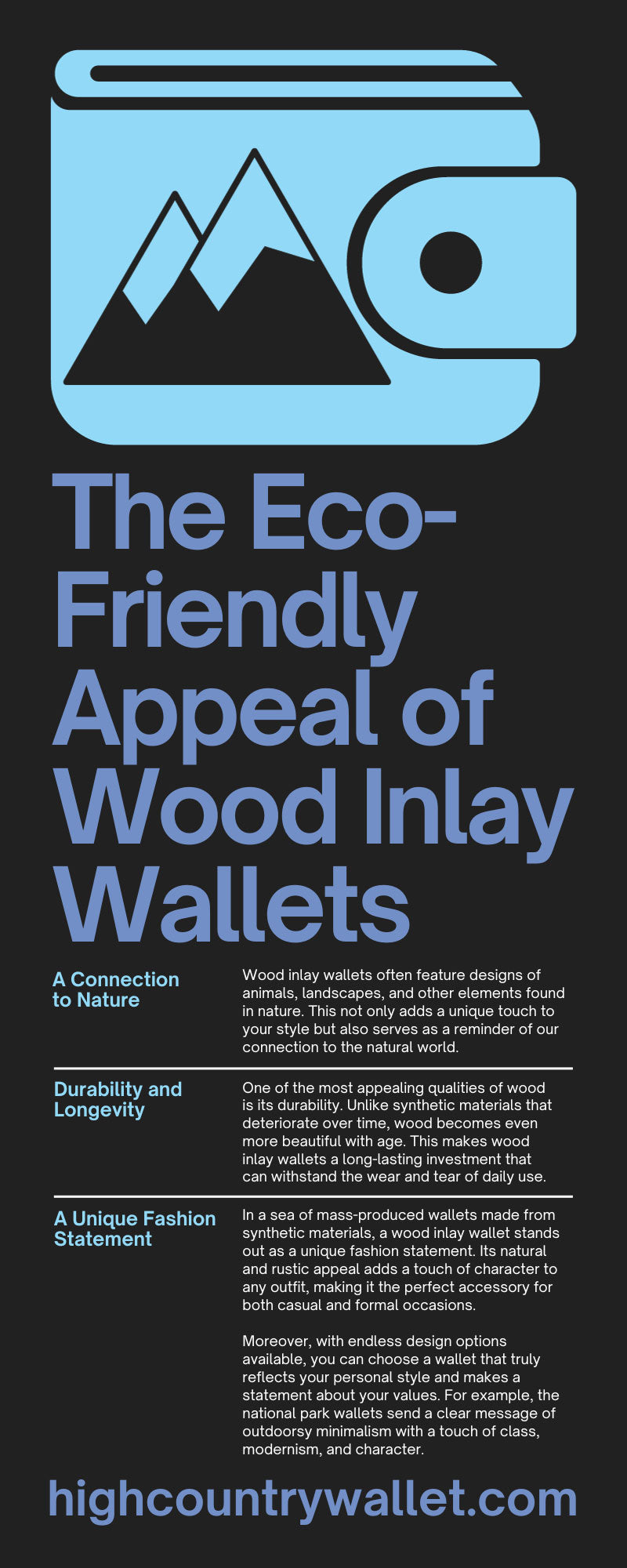 The Eco-Friendly Appeal of Wood Inlay Wallets