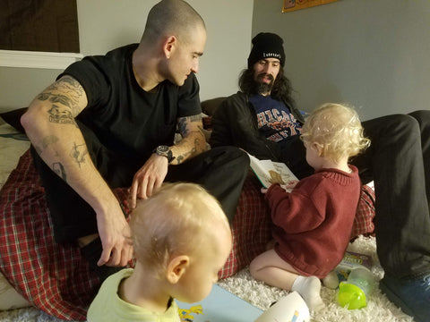 Aubrey's Son with Father and Friend