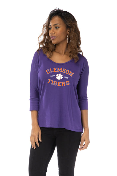 Clemson Tigers Women's Apparel - Flying Colors The Clemson Logo Tube Top L