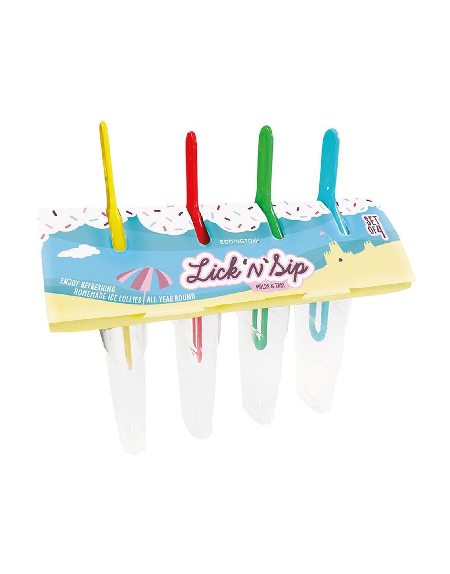 Lick N Sip Ice Lolly Moulds Set Of 4 Londonuk Season