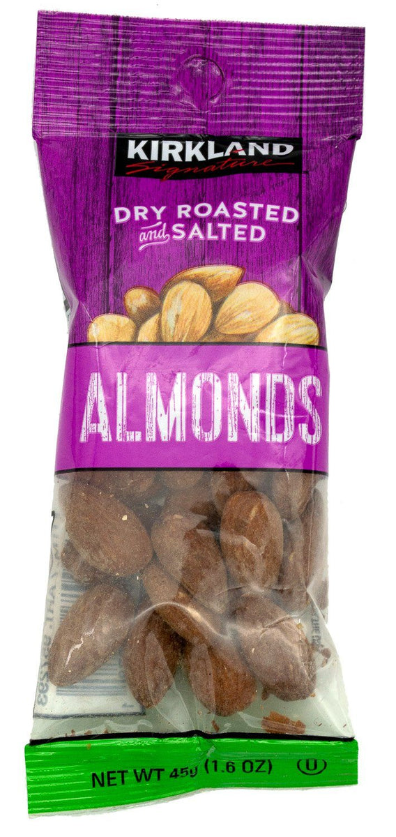 Kirkland Signature Dry Roasted And Salted Almonds 16 Ounce — Snackathon Foods 6137