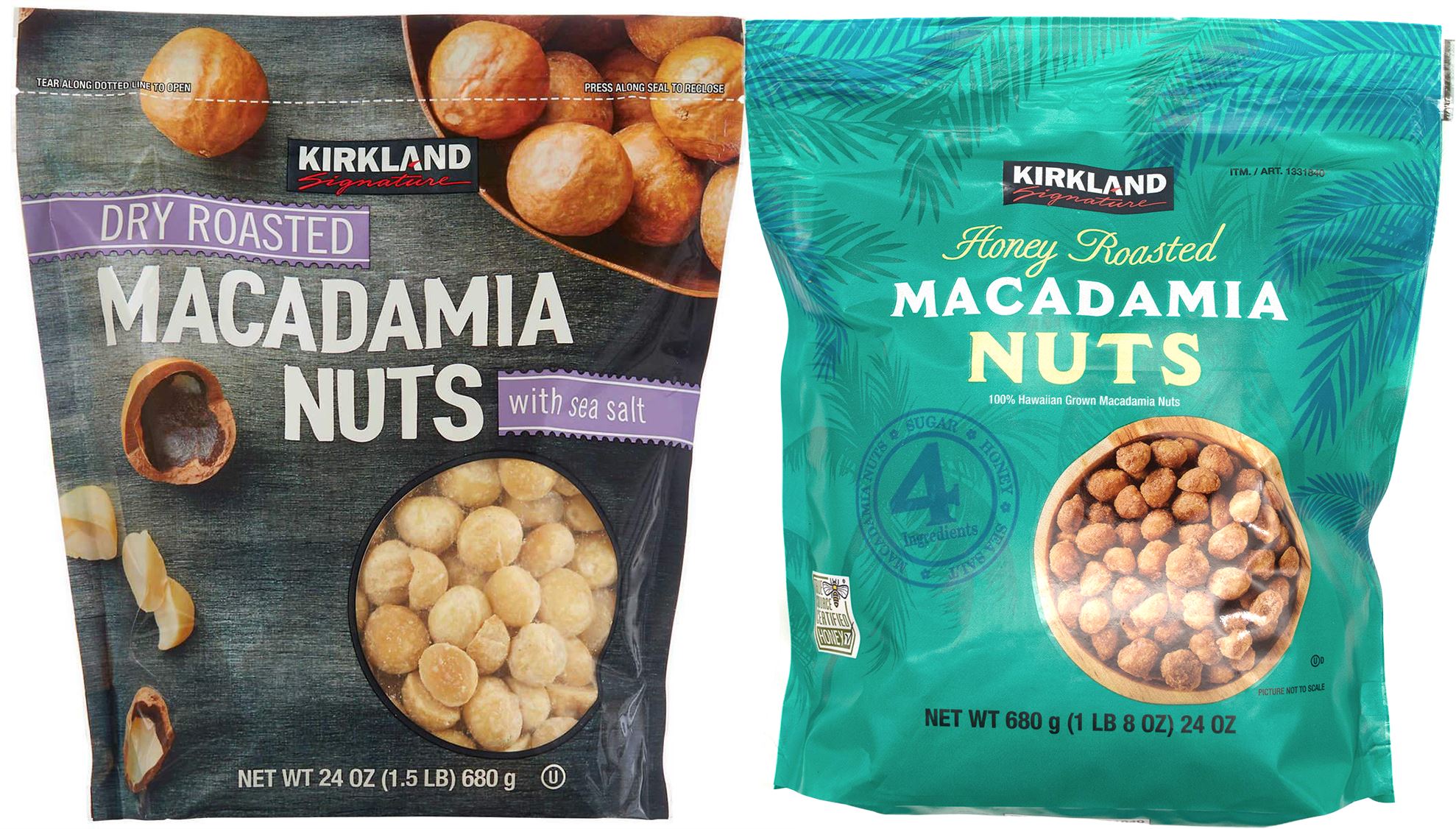 Kirkland Signature Honey Roasted Macadamia Nuts, 680 g