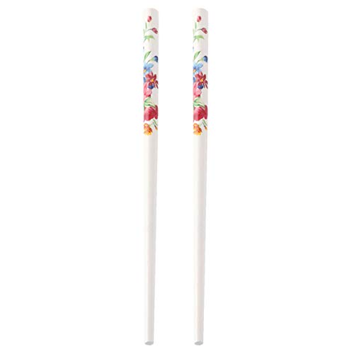 Lurrose Floral Wood Hair Sticks Chopsticks Women Peony Flower Pattern Ninthavenue Europe