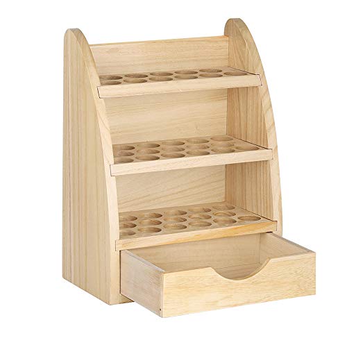 Essential Oils Storage Rack Wooden Display Shelf Nail Polish Holder Or Ninthavenue Europe