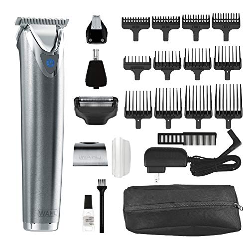 wahl cordless lithium ion stainless steel trimmer
