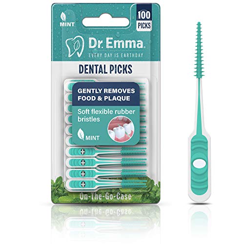 Dr Emma Soft Rubberized Dental Picks Mint Brush Picks 100 Count 1 P Ninthavenue Europe