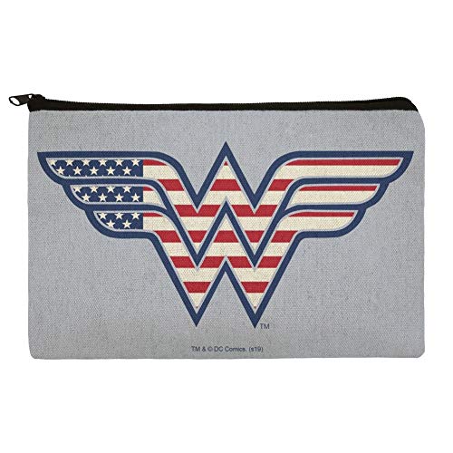 Wonder Woman Usa American Flag Logo Makeup Cosmetic Bag Organizer Pouc Ninthavenue Europe