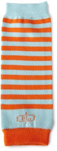 Blue and Orange Striped Newborn Legwarmers