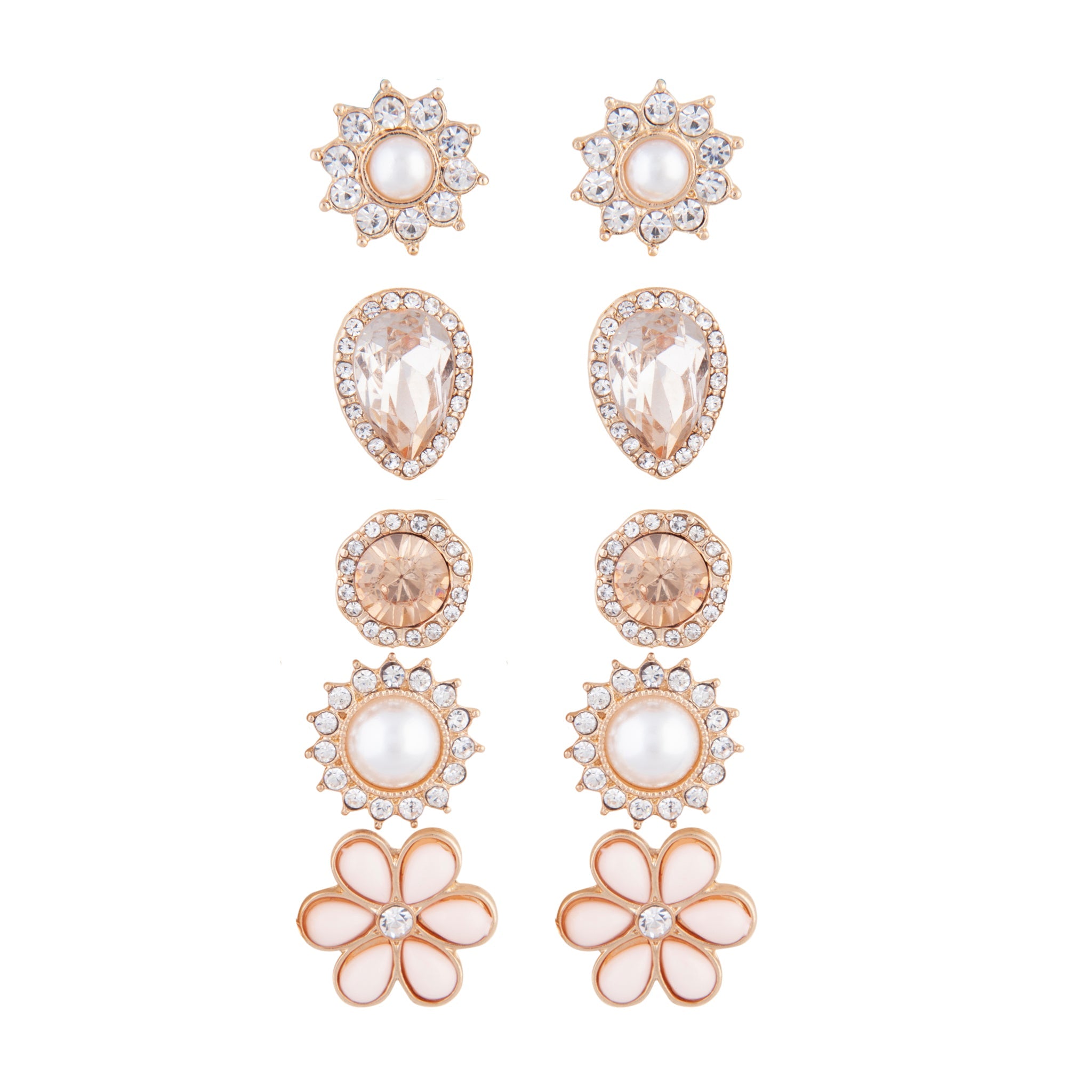 Gold Daisy 5 Pack Clip On Earrings – Lovisa