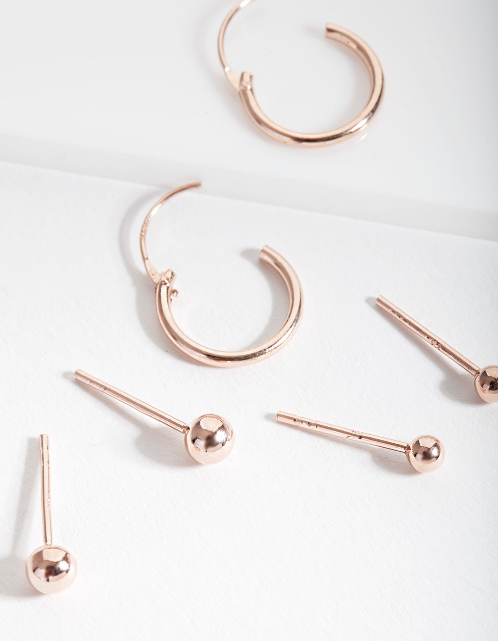 Rose Gold Plated Sterling Silver Stud 