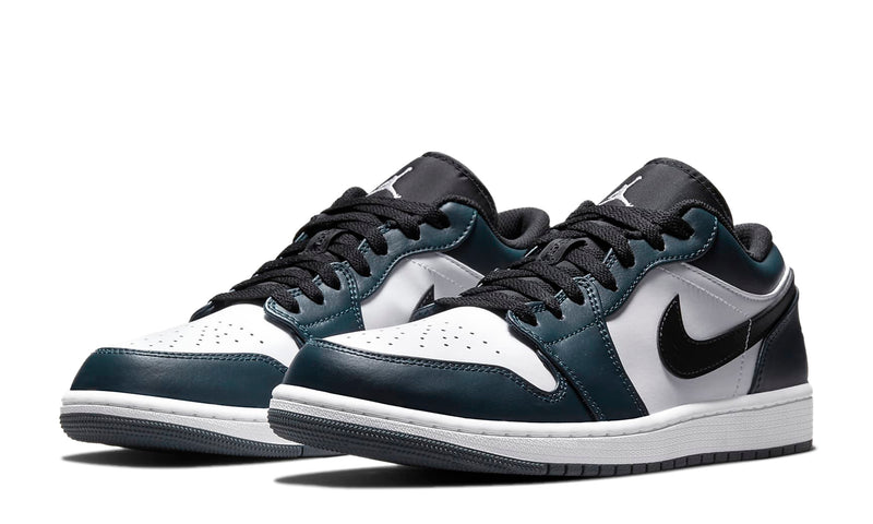 black teal and white jordans