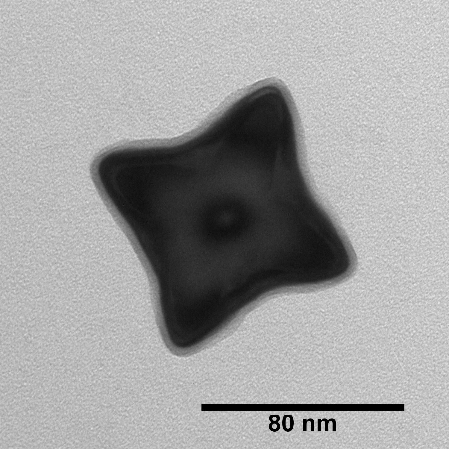 Photo of concave cubed aluminum nanoparticles