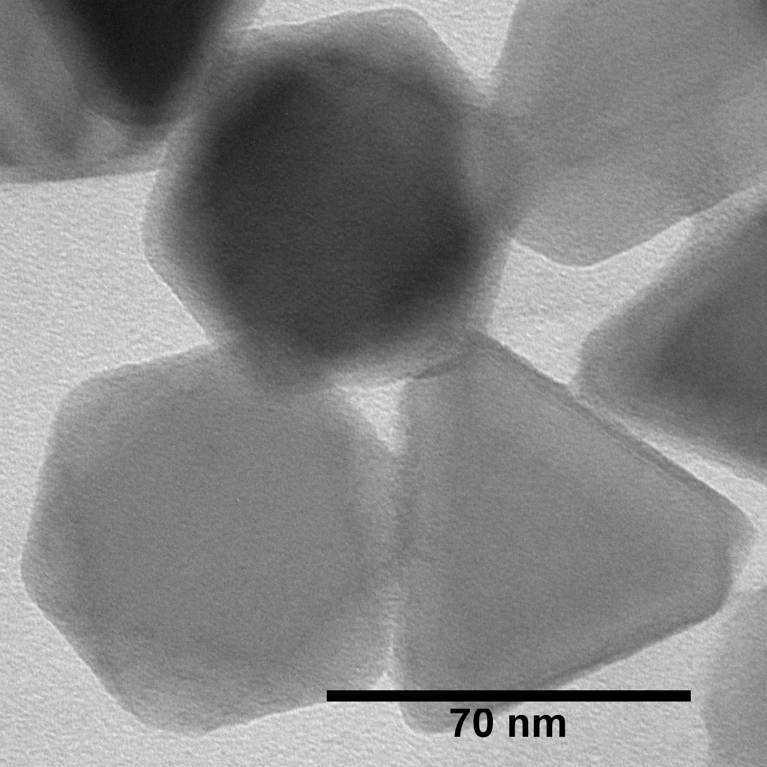 Photo of octahedral aluminum nanoparticles