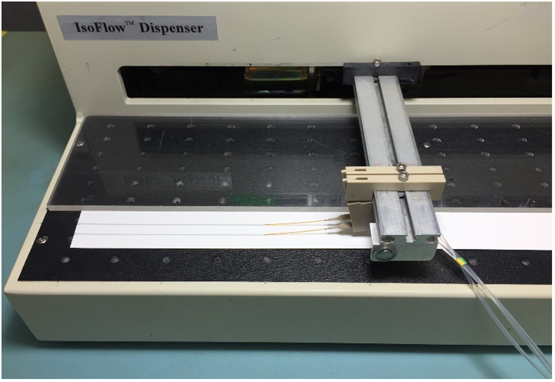 Isoflow Contact Dispenser for Lateral Flow Assays