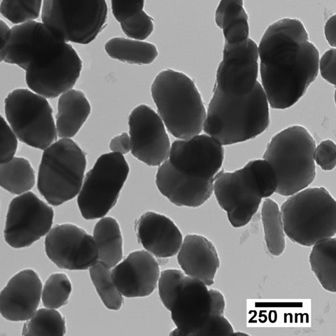 230 nm crystalline titania nanospheres with a polyethylene glycol (PEG) surface