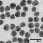 TEM image of NanoXact silver nanospheres.