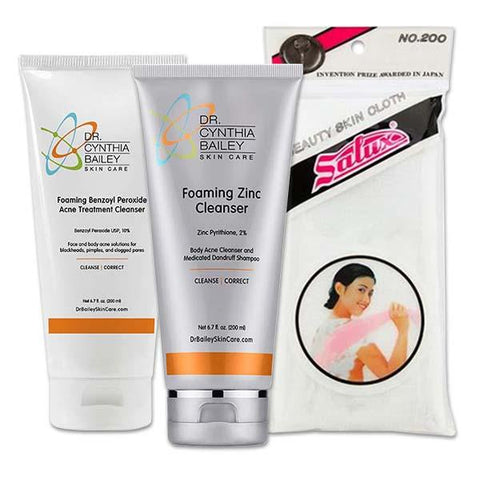 get rid of back and body acne with this skin care kit