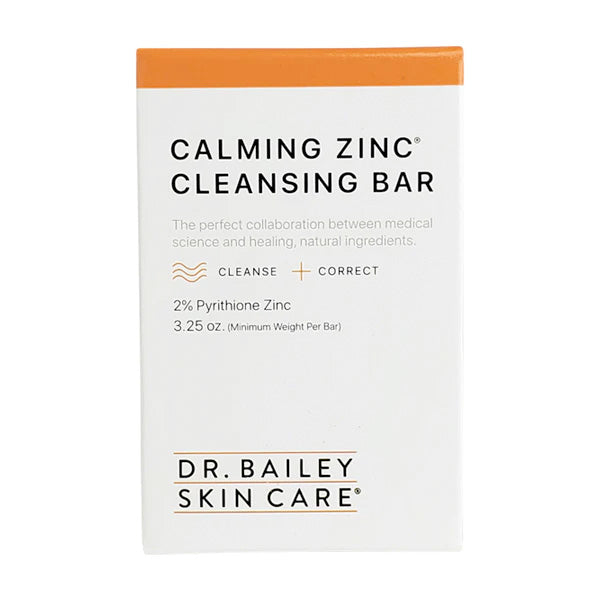 Pyrithione zinc face cleansing bar for maskne