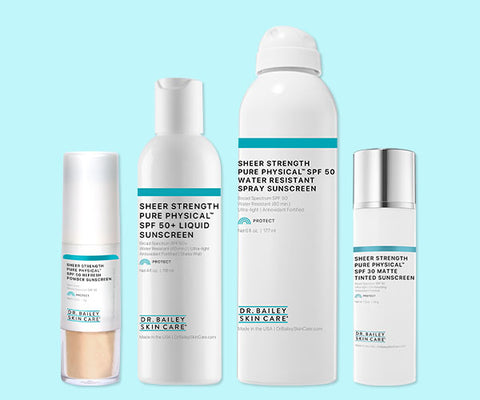 dermatologist recommended pure mineral sunscreens with antioxidants