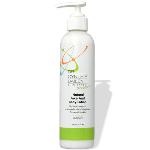 natural chemical and fragrance free body and face lotion