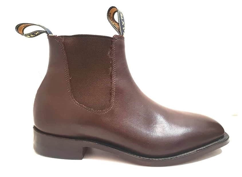 One Piece Leather Sole Chelsea Boot 