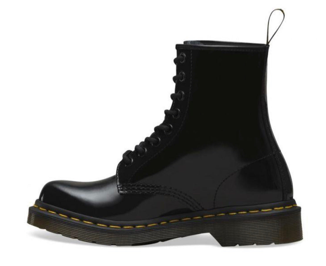 black patent dr martens