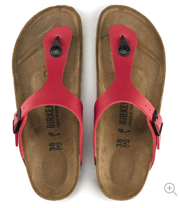 birkenstock gizeh cherry red