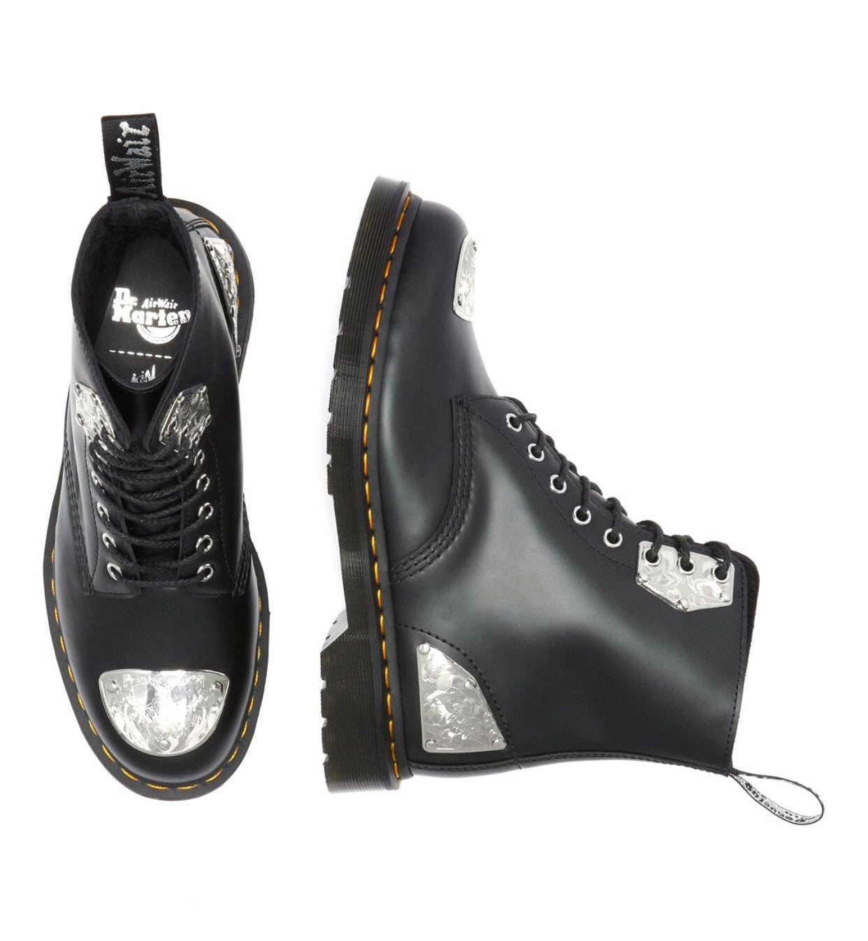 Dr. Martens 1460 King Nerd Black Smooth Ankle 8 Eyelet Boot – Redpath