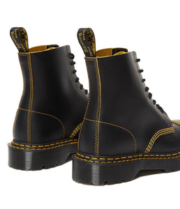 dr martens 1460 pascal bex double stitch boots in black