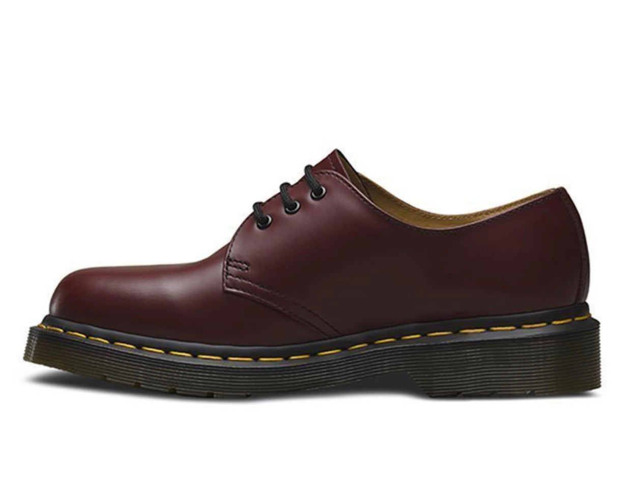Dr. Martens 1461 Cherry Red Smooth 3 Eyelet Shoe – Redpath Shoes Canberra