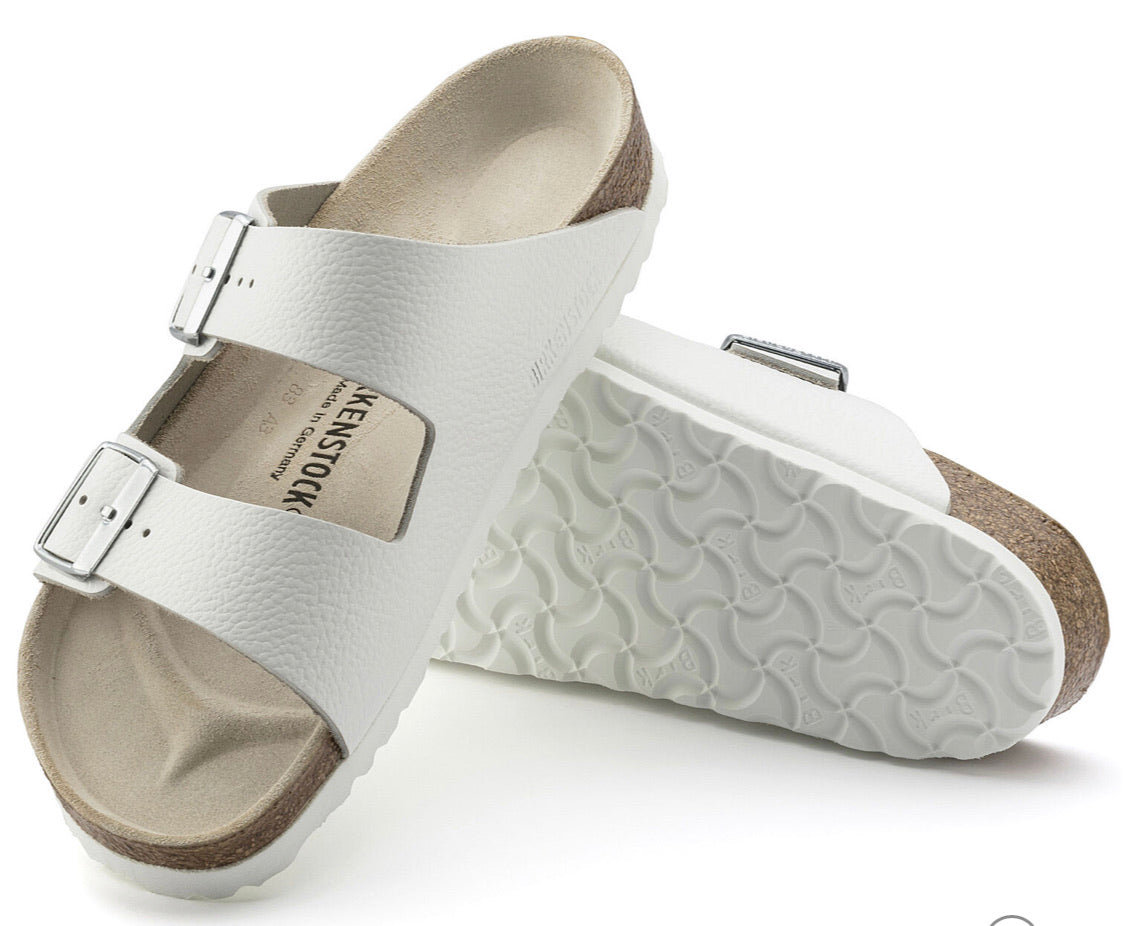 birkenstock arizona white leather