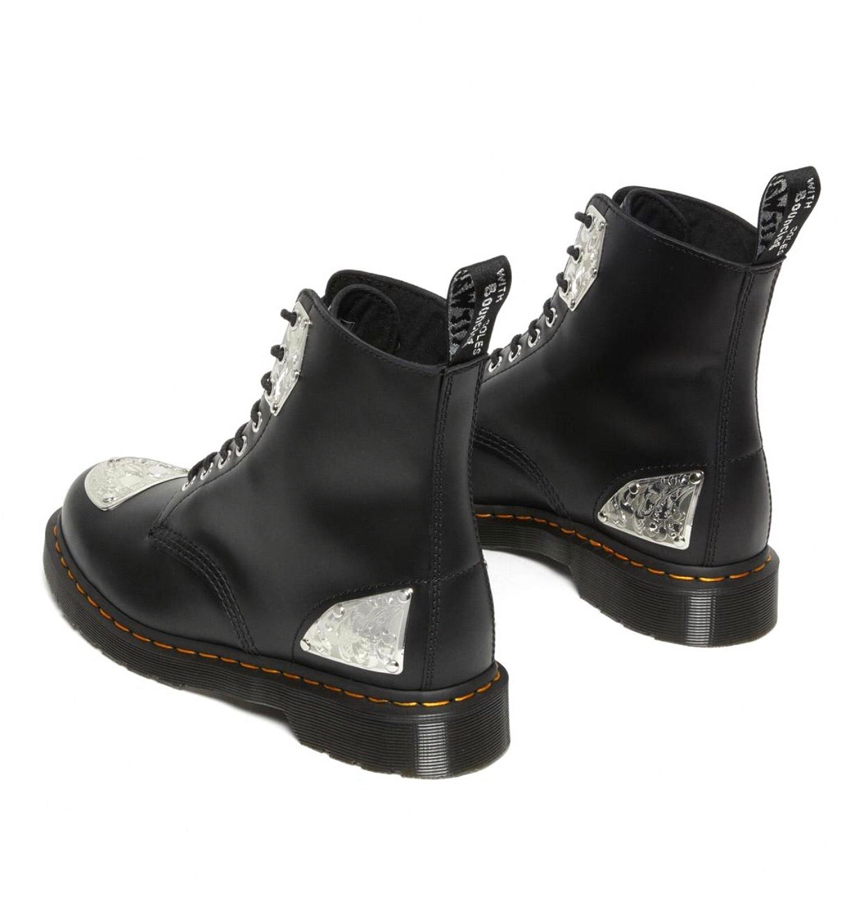 Dr. Martens 1460 King Nerd Black Smooth Ankle 8 Eyelet Boot – Redpath